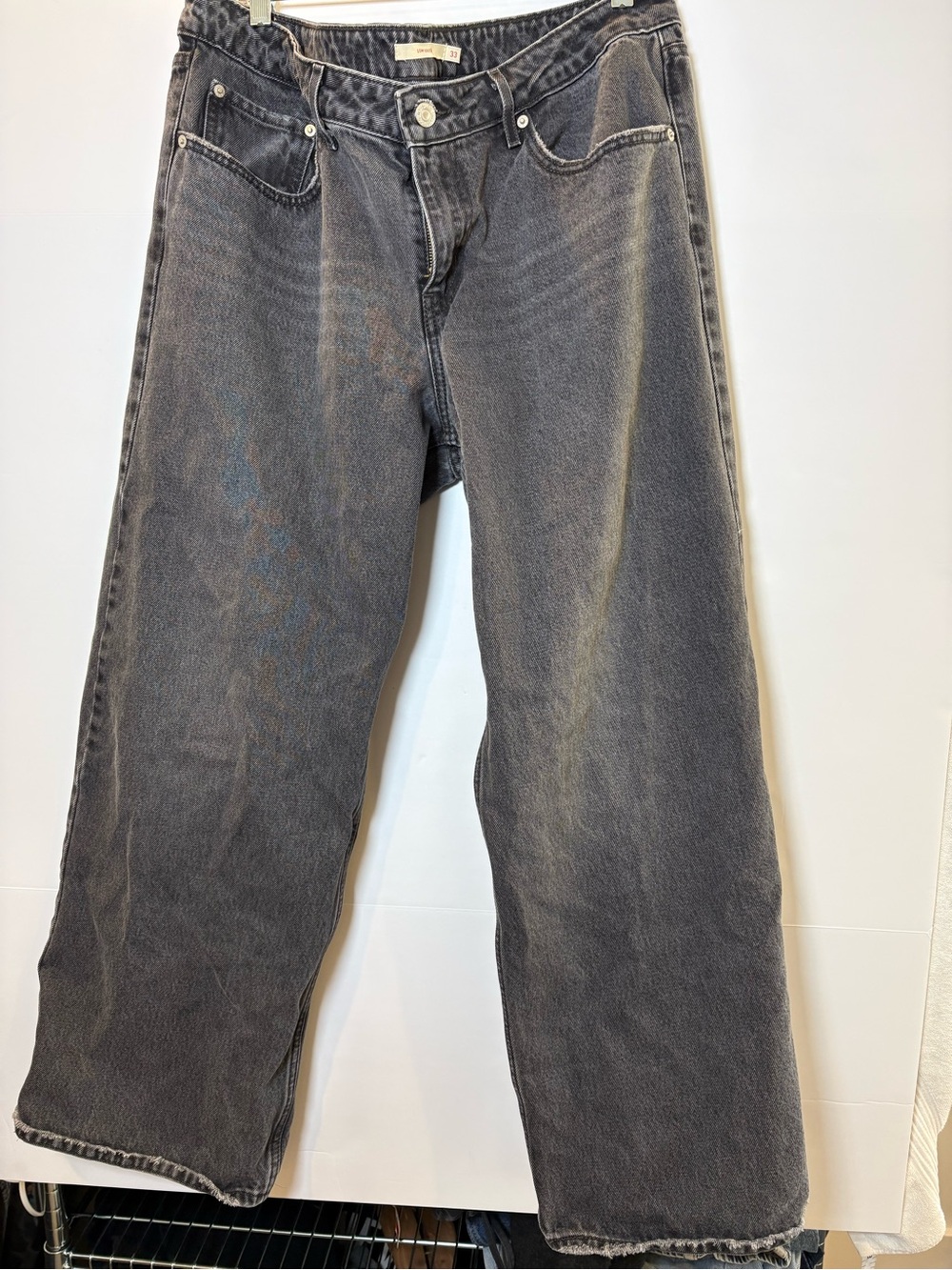 Levi’s low loose jeans | washed black | baggy low waisted | size 33